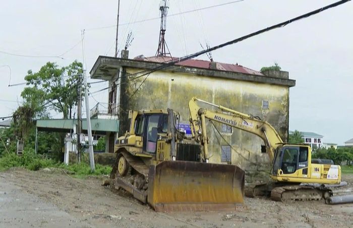 Khu vực triển khai gói thầu Trạm bơm Hói Chùa tại phường Trường Vinh, do Ban Quản lý dự án Nông nghiệp và Môi trường Nghệ An làm chủ đầu tư vẫn đang vướng mặt bằng.