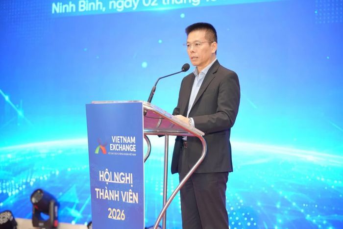 Ông Lê Xuân Hải - Tổng Giám đốc VNX phát biểu.