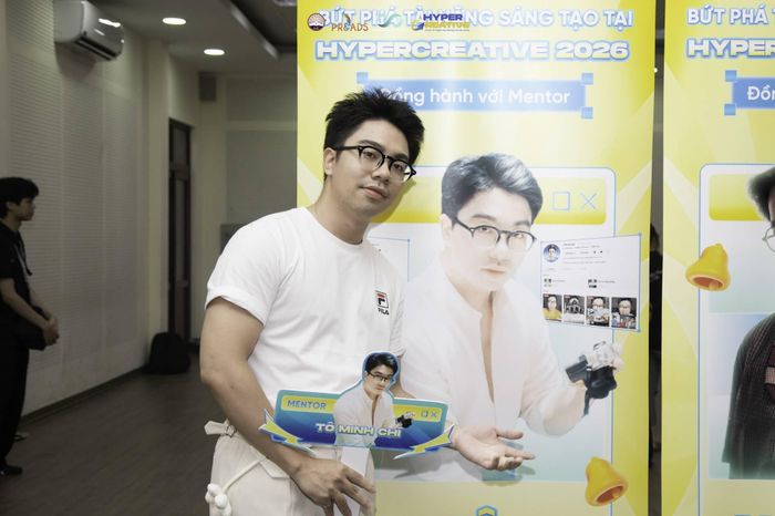 Mentor Tô Minh Chí đồng hành với vai trò người dẫn dắt, định hướng các đội thi tại HyperCreative 2026.