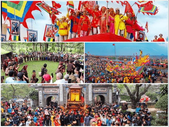 Lễ hội dân gian là nguồn tài nguyên kiến tạo sản phẩm công nghiệp văn hóa. Ảnh: TH