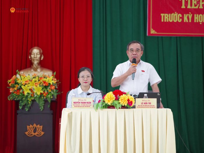 Phó Trưởng đoàn chuyên trách Đoàn ĐBQH tỉnh Lê Hữu Trí giải đáp một số kiến nghị của cử tri