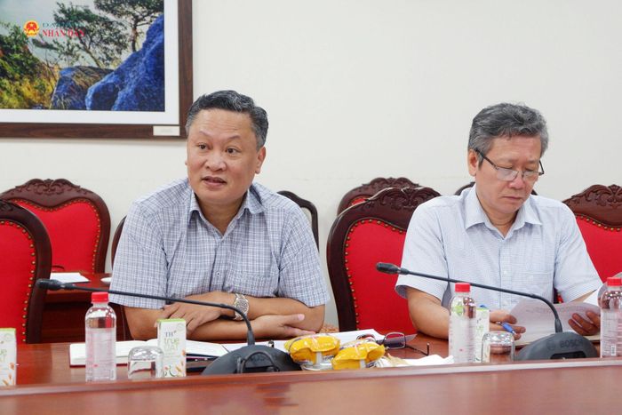 ĐBQH hoạt động chuyên trách tại Ủy ban Văn hóa và Xã hội Vũ Minh Đạo phát biểu tại cuộc làm việc