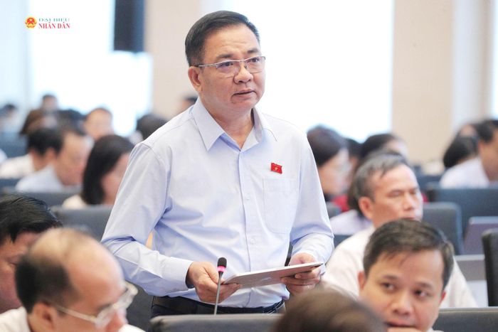 ĐBQH Nguyễn Minh Đức (TP. Hồ Chí Minh) phát biểu. Ảnh: Hồ Long