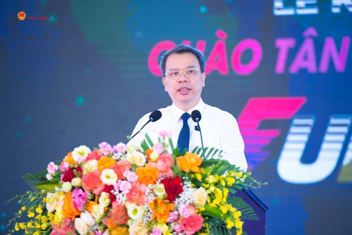 PGS.TS Nguyễn Quốc Huy, Bí thư Đảng ủy, Giám đốc Học viện Y – Dược học cổ truyền Việt Nam phát biểu