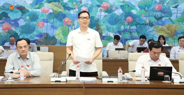 Phó Chủ nhiệm Ủy ban Khoa học, Công nghệ và Môi trường Đỗ Đức Hồng Hà phát biểu
