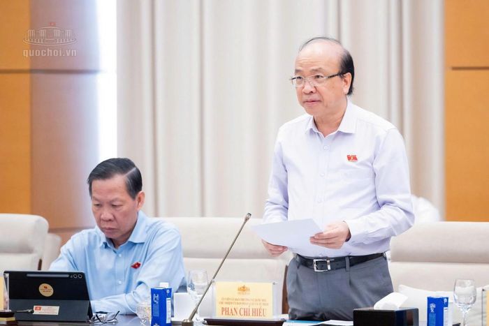 Chủ nhiệm Ủy ban Pháp luật và Tư pháp Phan Chí Hiếu. Ảnh: Media Quốc hội.