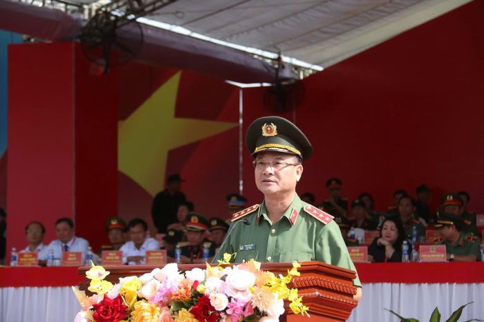 Thứ trưởng Phạm Thế Tùng phát biểu chỉ đạo tại buổi diễn tập.