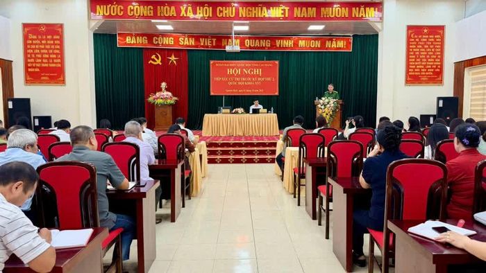 Hội nghị tiếp xúc cử tri xã Nguyên Bình của Đoàn đại biểu Quốc hội tỉnh.