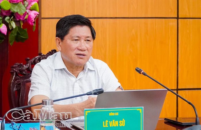 Phó Chủ tịch UBND tỉnh Lê Văn Sử phát biểu chỉ đạo tại hội nghị.