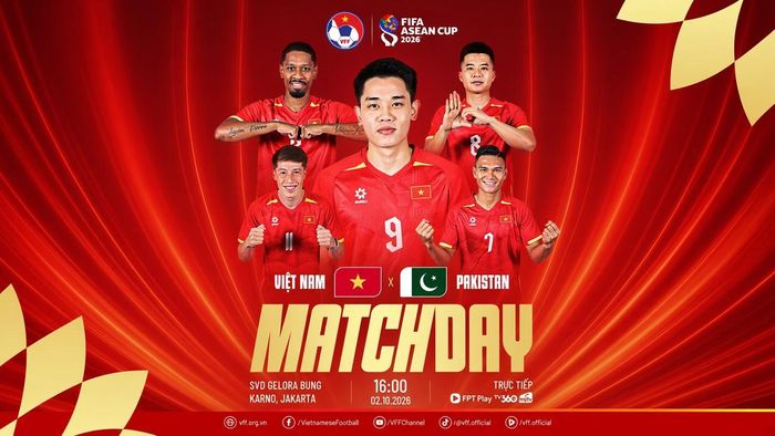 Việt Nam sẽ gặp Pakistan vào lúc 16:00 ngày 2/10. Ảnh: VFF