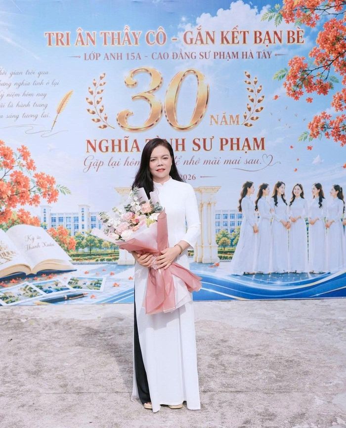 Cô giáo Lê Kim Nhu đã gần 20 năm gắn bó với các học sinh cuối cấp phổ thông trung học. 
