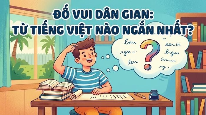 Câu đố hack não: Từ tiếng Việt nào ngắn nhất? (Ảnh minh họa)
