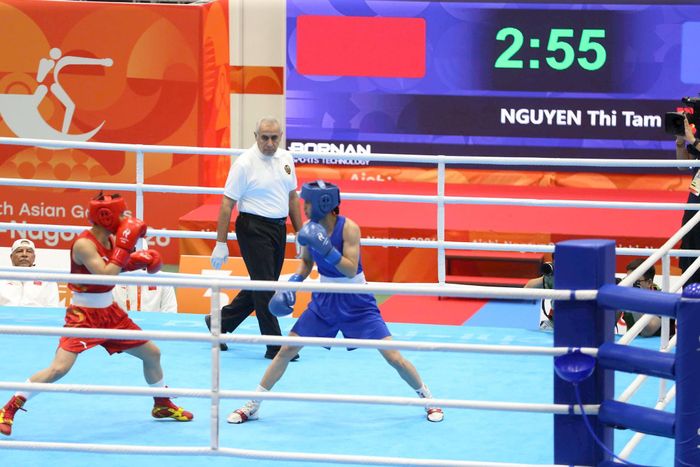 Nguyễn Thị Tâm từng giành Huy chương đồng ASIAD 2018. Ảnh: Bùi Lượng