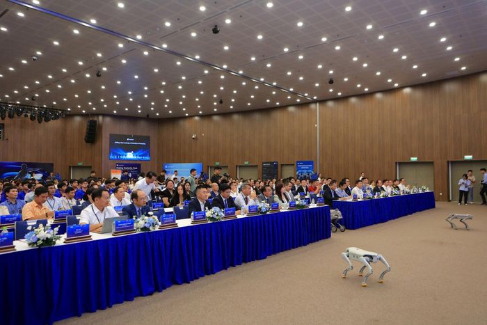 Hội nghị AI hiện thân Việt Nam lần thứ nhất do NIC và các đối tác tổ chức tại Khu Công nghệ cao Hoà Lạc. Ảnh: T.T