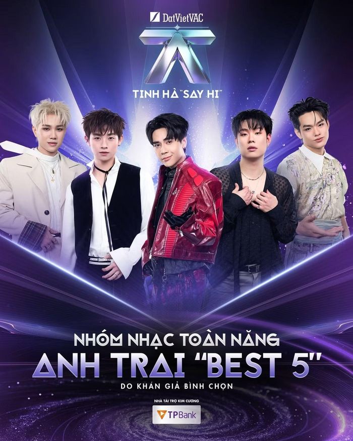 Nhóm Nhạc Toàn Năng - Anh Trai “Best 5” cũng chính thức được thành lập với sự góp mặt của Quang Hùng MasterD, Dương Domic, CONGB, buitruonglinh và CAPTAIN BOY.