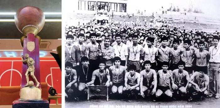 Chiếc cúp và chức vô địch quốc gia lịch sử năm 1984 của đội bóng đá Công an Hà Nội