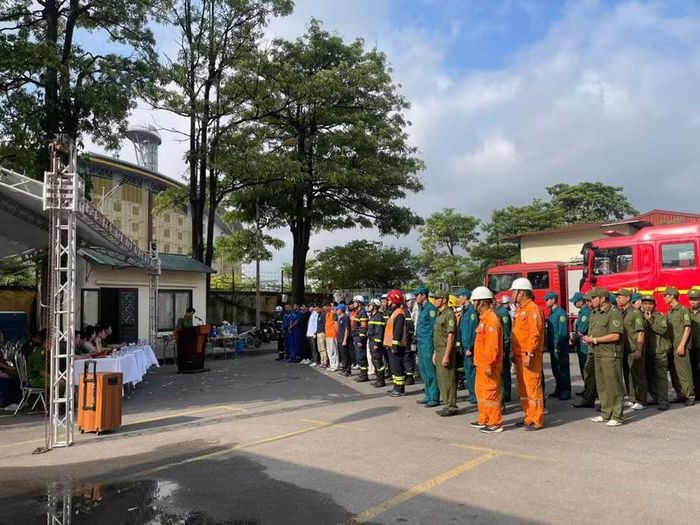 Khai mạc và phân công nhiệm vụ cho các lực lượng tham gia diễn tập