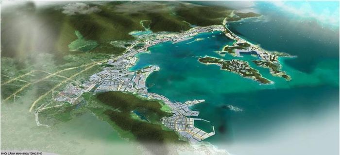 Khu kinh tế Vân Phong nằm ở phía Bắc tỉnh Khánh Hoà