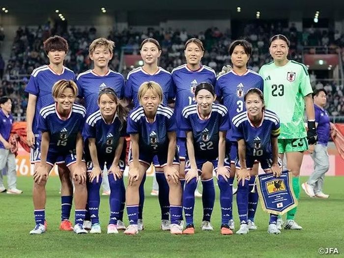 Đội hình xuất phát của đội tuyển nữ Nhật Bản. (Ảnh: JFA)