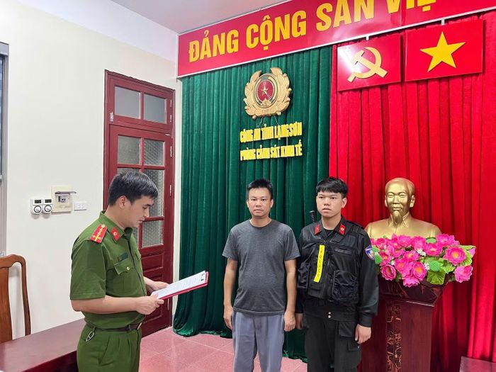 Cơ quan Cảnh sát điều tra Công an tỉnh Lạng Sơn ra Quyết định khởi tố bị can đối với Hứa Văn Chinh. (Ảnh: Công an Lạng Sơn)