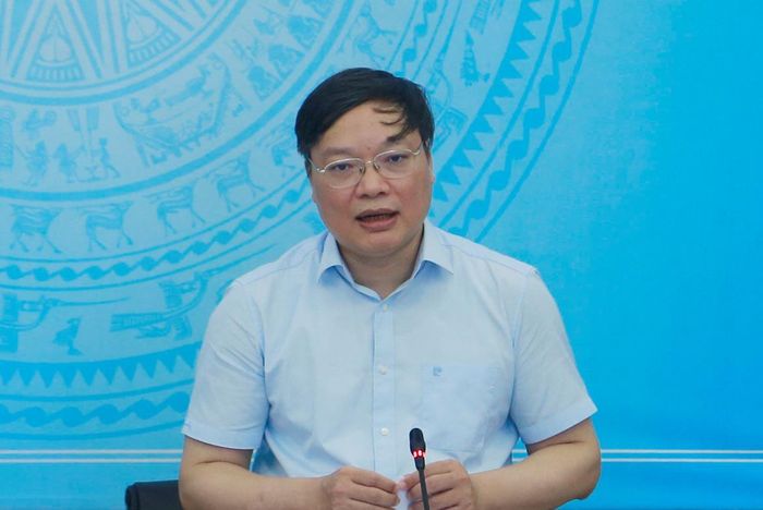 Thứ trưởng Bộ Nội vụ Trương Hải Long phát biểu tại buổi làm việc