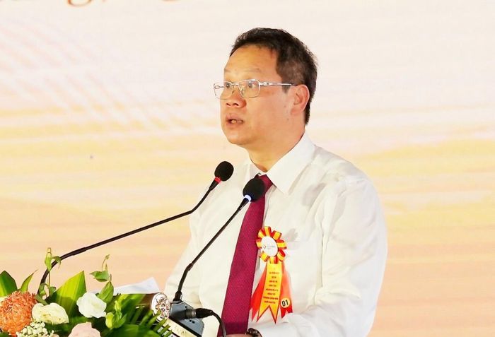 Chủ tịch UBND TP Đà Nẵng Nguyễn Mạnh Hùng phát biểu tại Lễ tái khởi động DAKĐTST Golden Hills.
