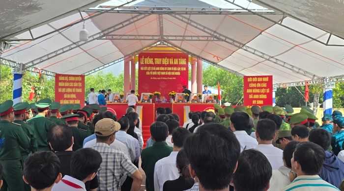 Các hài cốt liệt sĩ được quy tập tại 2 địa phương sẽ được an táng tại Nghĩa trang liệt sĩ Ba Động, tỉnh Quảng Ngãi. Ảnh: UBND XÃ ĐẶNG THÙY TRÂM