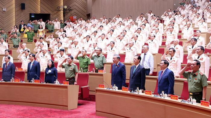  Tổng Bí thư, Chủ tịch nước Tô Lâm cùng các đại biểu tại đại hội. Ảnh: MINH HẢI 