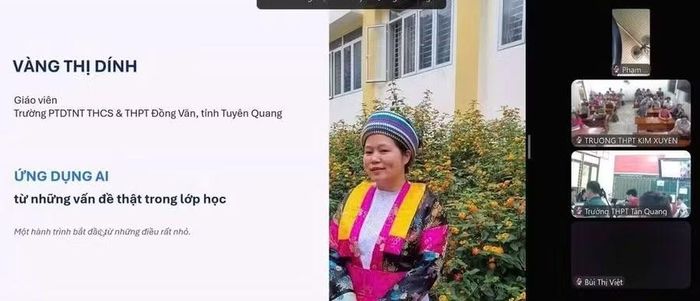 Chia sẻ của cô giáo Vàng Thị Dính.