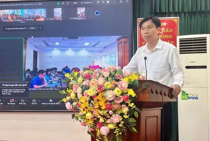 Ông Đinh Thế Hiệp, Phó Giám đốc Sở GD&ĐT Tuyên Quang.