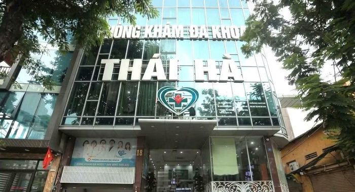 Phòng khám đa khoa Thái Hà - Ảnh: Công an TP Hà Nội.