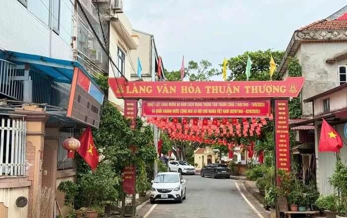 Làng văn hóa Thuận Thượng sáng - xanh - sạch - đẹp