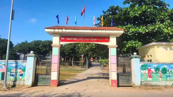 Một góc Trường Tiểu học Hóa Quỳ (Xã Hóa Quỳ - Thanh Hóa)