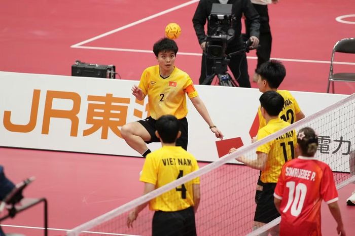 Một số khoảnh khắc trong trận chung kết cầu mây 4 nữ tại Asiad 20. Ảnh: Ủy ban Olympic Việt Nam.