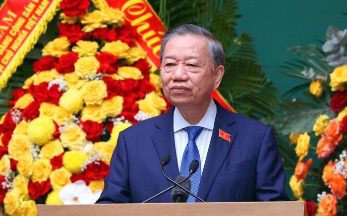 Tổng Bí thư, Chủ tịch nước Tô Lâm phát biểu chỉ đạo tại Đại hội đại biểu toàn quốc Hội Cựu Công an Nhân dân Việt Nam lần thứ II, nhiệm kỳ 2026-2031. Ảnh: K.H.