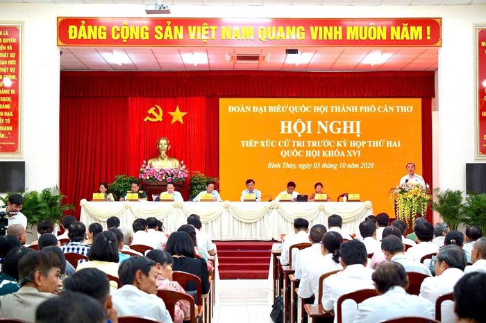 Buổi tiếp xúc cử tri TP. Cần Thơ.