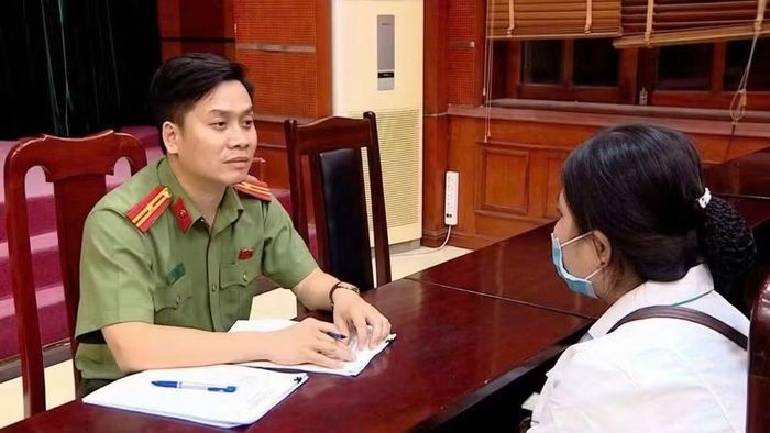 Cơ quan Công an làm việc với những người liên quan.