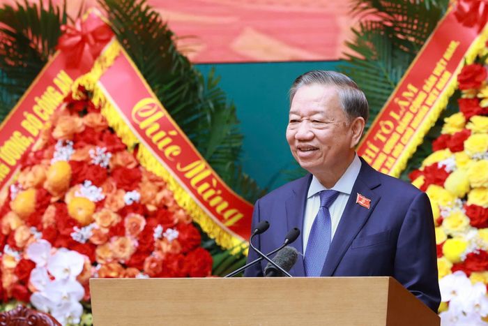 Tổng Bí thư, Chủ tịch nước Tô Lâm phát biểu. Ảnh: Phạm Hải