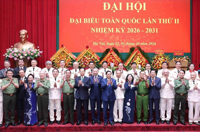 Tổng Bí thư, Chủ tịch nước Tô Lâm và các đại biểu tham dự đại hội. Ảnh: TTXVN