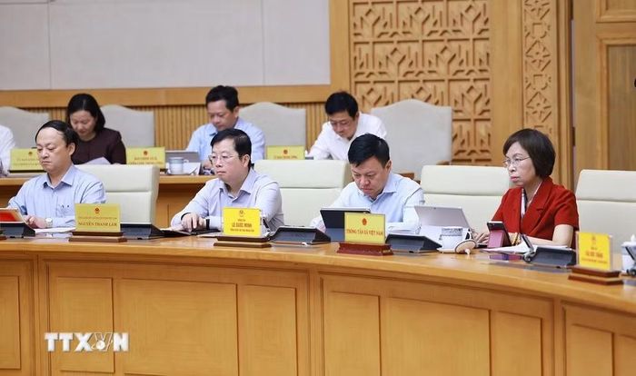 Lãnh đạo các cơ quan báo chí tham dự Phiên họp Chính phủ thường kỳ tháng 9 năm 2026 và Hội nghị trực tuyến Chính phủ với địa phương. (Ảnh: Dương Giang/TTXVN)