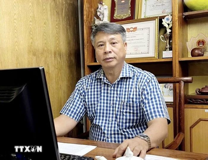Ông Tô Xuân Giao, Phó Chủ tịch Hiệp hội Giáo dục nghề nghiệp Việt Nam, Trưởng Văn phòng đại diện tại Thành phố Hồ Chí Minh đánh giá, về mặt bằng chung, kỹ năng và độ tinh xảo của thí sinh Việt Nam đã tiệm cận với tiêu chuẩn quốc tế. (Ảnh: Diệu Thúy/TTXVN)