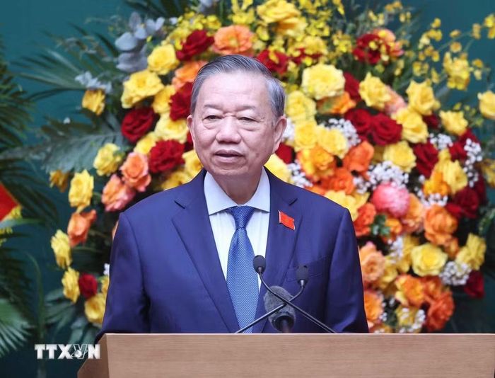 Tổng Bí thư, Chủ tịch nước Tô Lâm phát biểu chỉ đạo. (Ảnh: Thống Nhất/TTXVN)