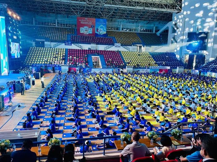Màn trình diễn Festival Mẹ bầu và em bé 2026 diễn ra tại Cung Thể thao Quần Ngựa. (Ảnh: PV/Vietnam+)