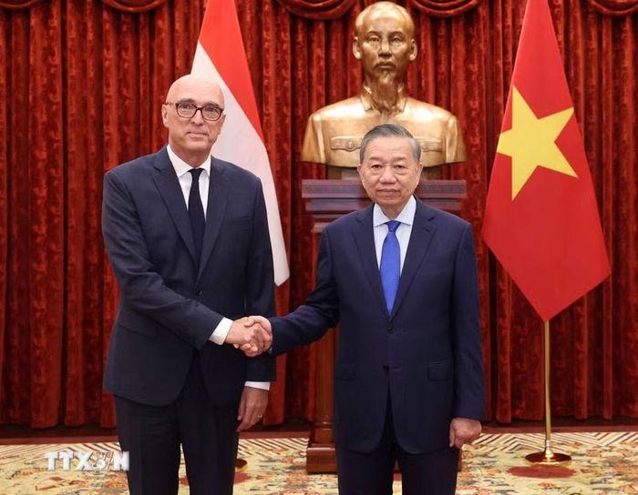 Tổng Bí thư, Chủ tịch nước Tô Lâm tiếp Đại sứ Vương quốc Hà Lan Remco van Wijngaarden. (Ảnh: Thống Nhất/TTXVN)