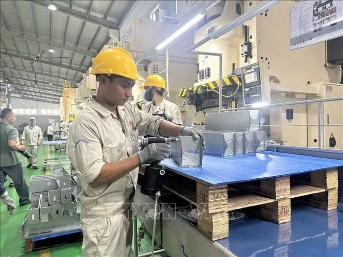 Sản xuất công nghiệp 9 tháng năm 2026 tăng trưởng tích cực. Ảnh minh họa.