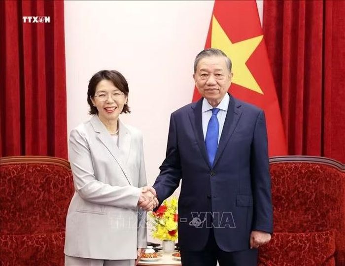 Tổng Bí thư, Chủ tịch nước Tô Lâm tiếp Đại sứ Hàn Quốc Lee Mi Yon. Ảnh: Thống Nhất/TTXVN