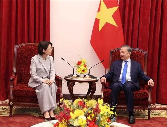 Tổng Bí thư, Chủ tịch nước Tô Lâm tiếp Đại sứ Hàn Quốc Lee Mi Yon. Ảnh: Thống Nhất/TTXVN
