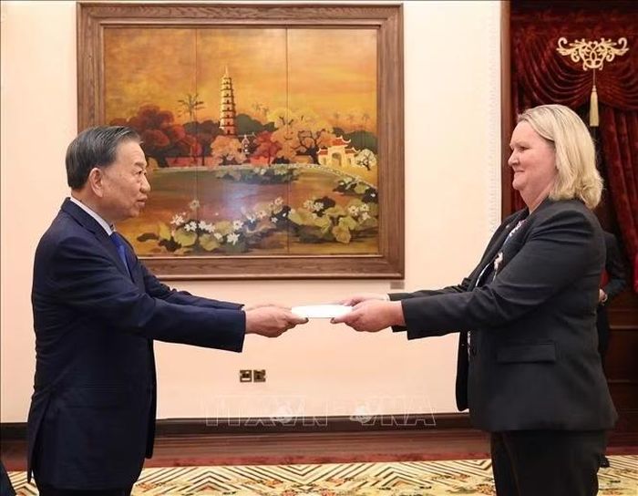 Tổng Bí thư, Chủ tịch nước Tô Lâm tiếp Đại sứ Vương quốc Đan Mạch Lina Gandløse Hansen. Ảnh: Thống Nhất/TTXVN