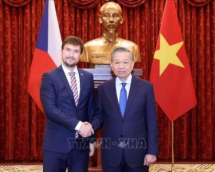 Tổng Bí thư, Chủ tịch nước Tô Lâm tiếp Đại sứ Cộng hòa Séc Lukáš Kaucký. Ảnh: Thống Nhất/TTXVN