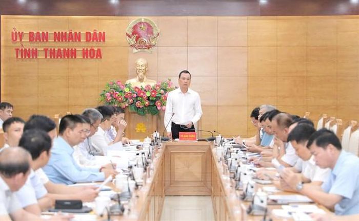 Chủ tịch UBND tỉnh Tô Anh Dũng yêu cầu xử lý 64 điểm thường xuyên ngập úng trước 30/4/2027. (Ảnh: UBND tỉnh Thanh Hóa)
